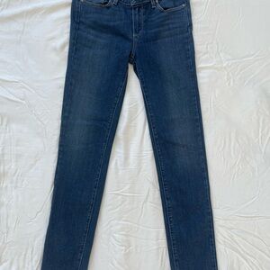 PAIGE Skyline Ankle Peg Dark Blue Denim Women’s Skinny Jeans Size 27